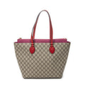 Shoulder Bag Medium Zip Bucket Tote Beige Supreme Coated Canvas