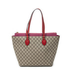 Shoulder Bag Medium Zip Bucket Tote Beige Supreme Coated Canvas