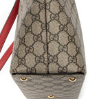 Shoulder Bag Medium Zip Bucket Tote Beige Supreme Coated Canvas