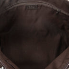 Shoulder Bag Abbey Tote Dark Brown Monogrammed Nylon Canvas