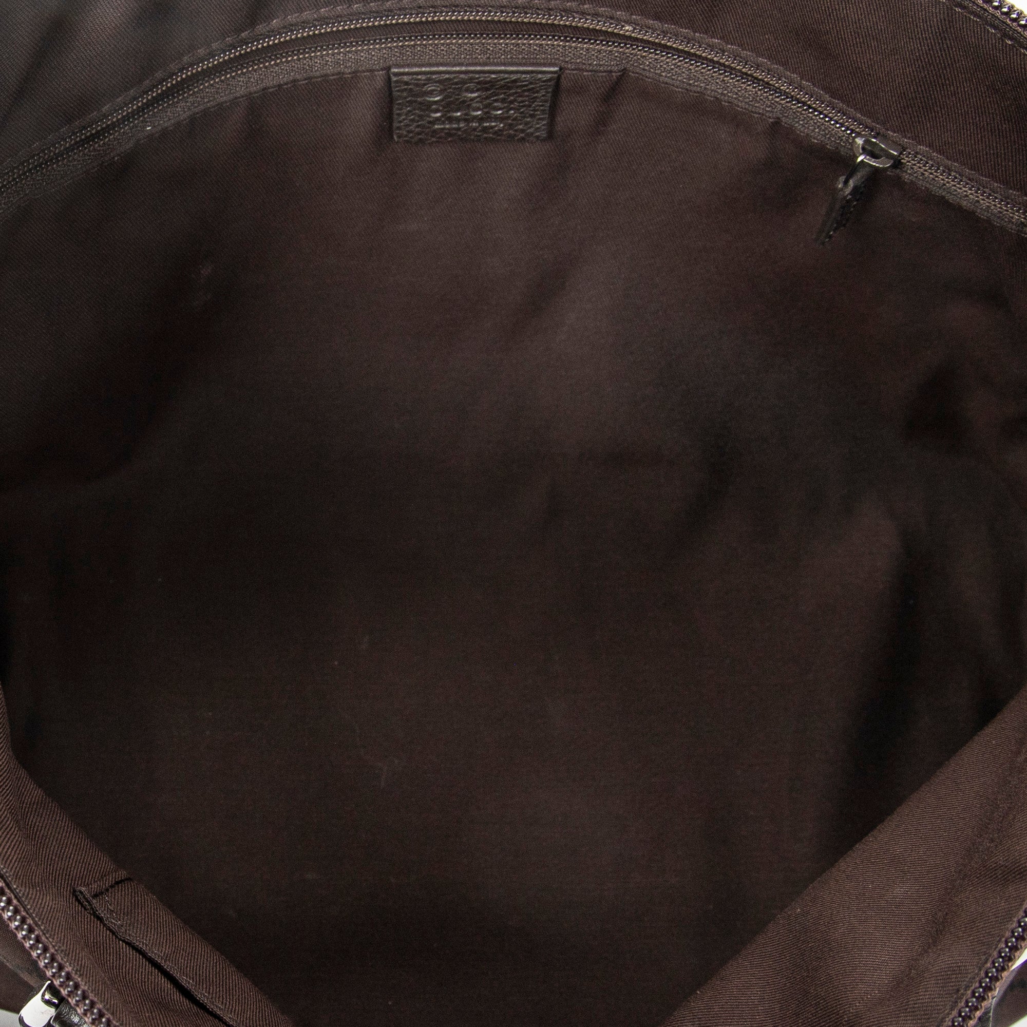 Shoulder Bag Abbey Tote Dark Brown Monogrammed Nylon Canvas