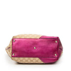 Shoulder Bag Small Britt Pink Monogrammed Canvas