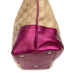 Shoulder Bag Small Britt Pink Monogrammed Canvas