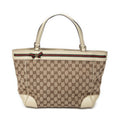 Shoulder Bag Web Mayfair Tote Ivory Monogrammed Canvas