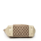 Shoulder Bag Web Mayfair Tote Ivory Monogrammed Canvas