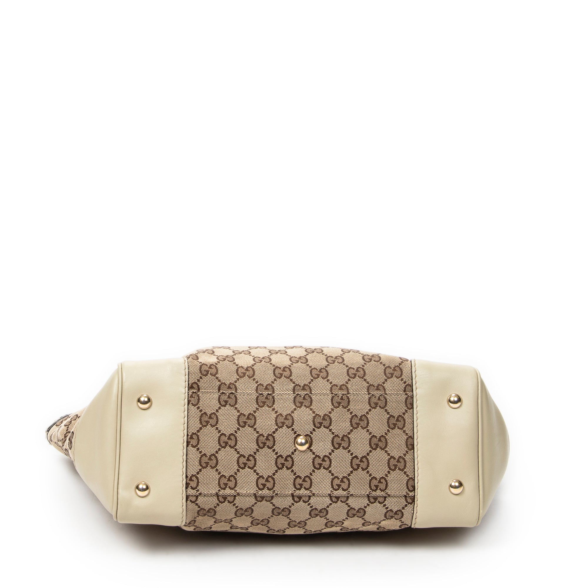 Shoulder Bag Web Mayfair Tote Ivory Monogrammed Canvas