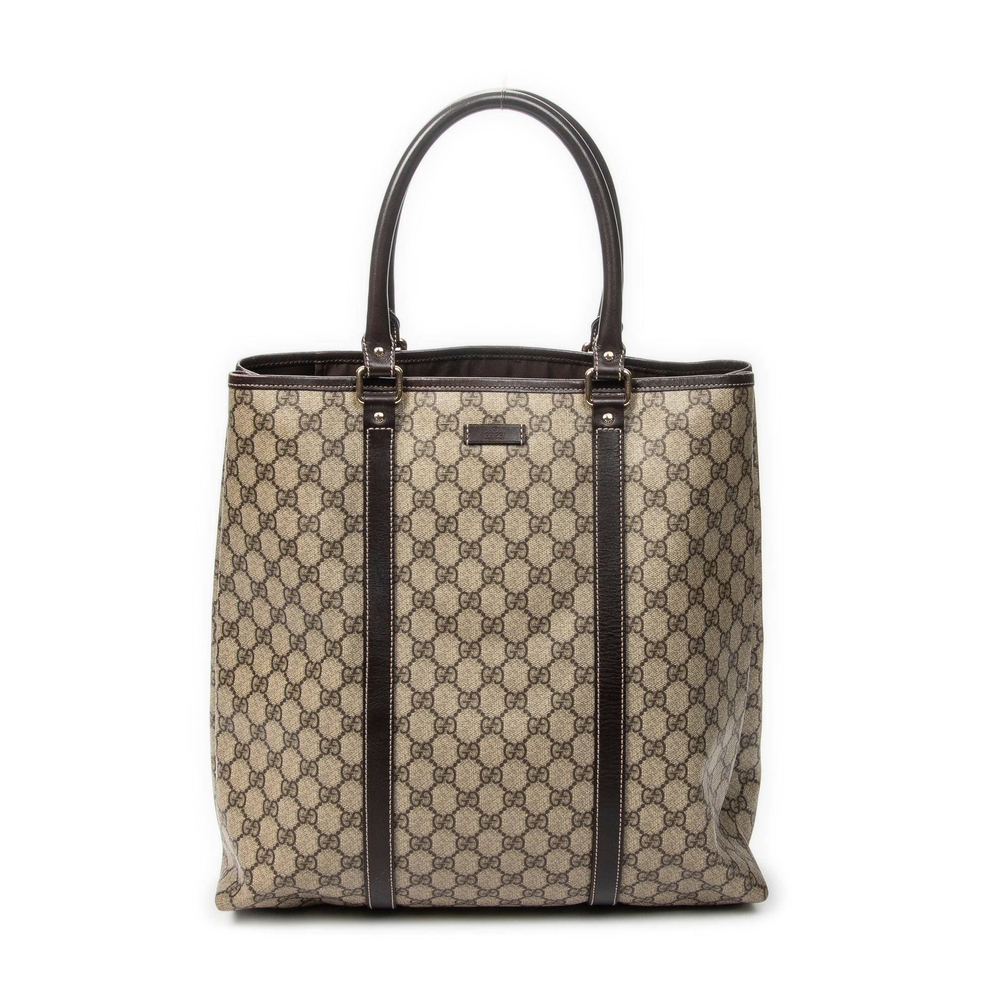 Shoulder Bag Vertical Joy Tote Dark Brown Supreme Coated Canvas
