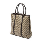 Shoulder Bag Vertical Joy Tote Dark Brown Supreme Coated Canvas