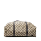 Shoulder Bag Vertical Joy Tote Dark Brown Supreme Coated Canvas