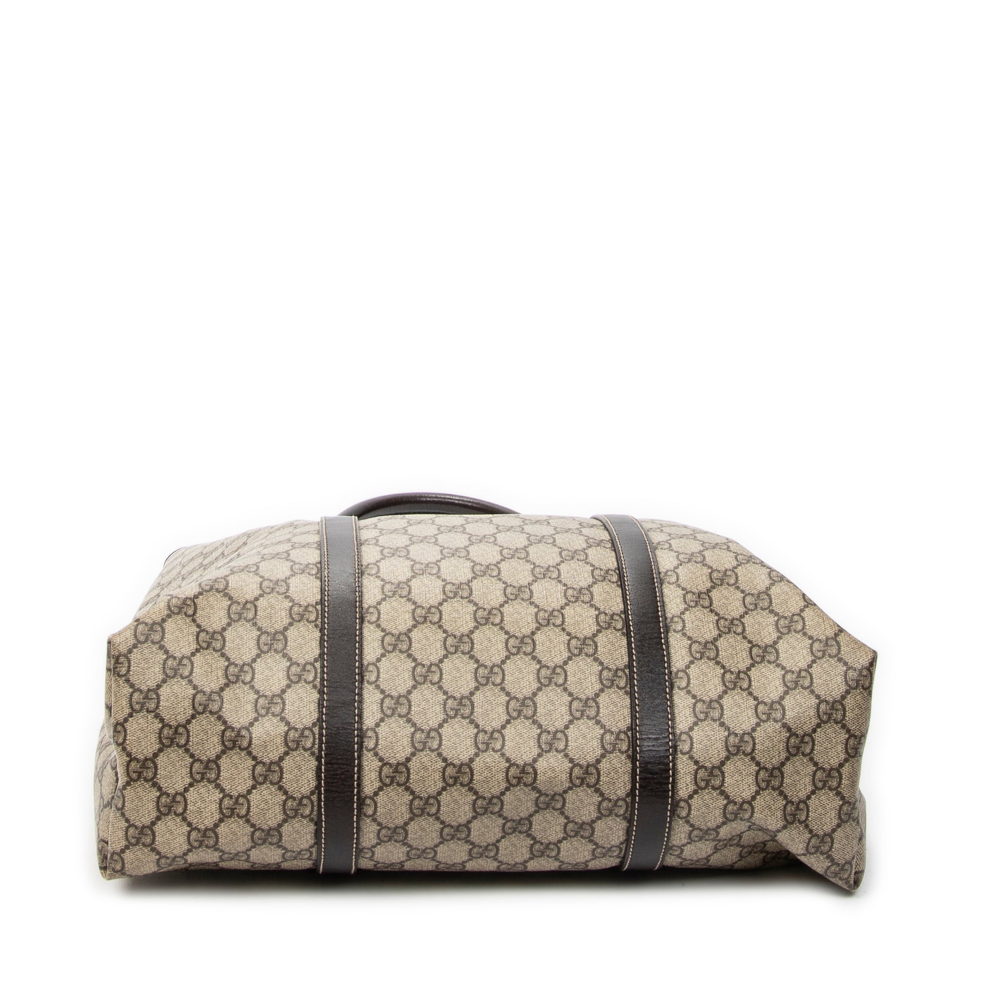 Shoulder Bag Vertical Joy Tote Dark Brown Supreme Coated Canvas