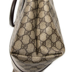 Shoulder Bag Vertical Joy Tote Dark Brown Supreme Coated Canvas