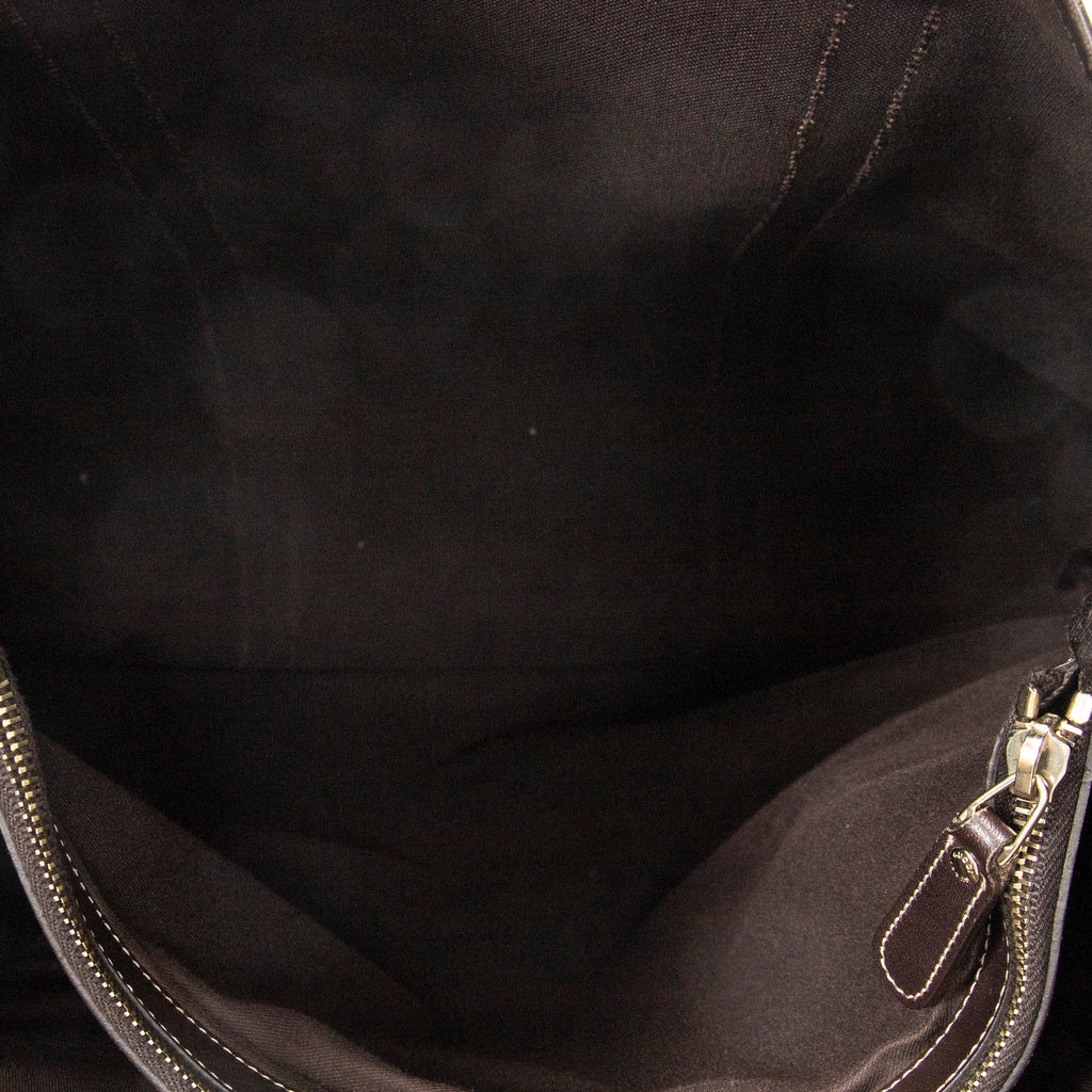 Shoulder Bag Vertical Joy Tote Dark Brown Supreme Coated Canvas