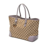 Shoulder Bag Heart Bit Open Tote Lilac Monogrammed Canvas
