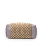 Shoulder Bag Heart Bit Open Tote Lilac Monogrammed Canvas