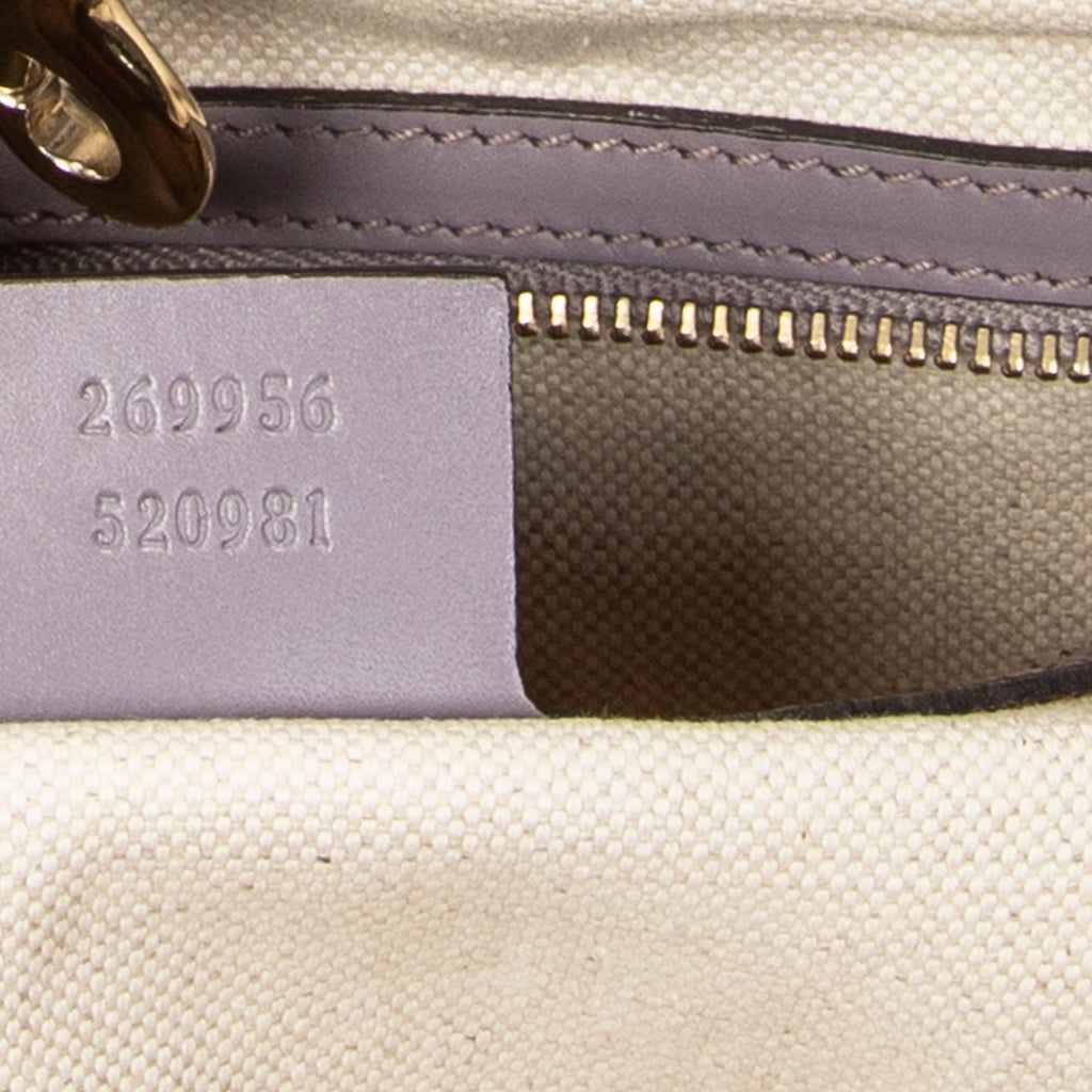Shoulder Bag Heart Bit Open Tote Lilac Monogrammed Canvas