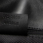 Shoulder Bag Small Bucket Tote Black Monogrammed Canvas