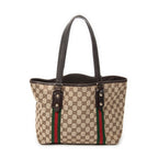 Shoulder Bag Small Web Jolicoeur Tote Dark Brown Monogrammed Canvas