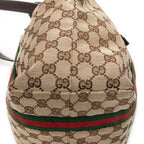 Shoulder Bag Small Web Jolicoeur Tote Dark Brown Monogrammed Canvas