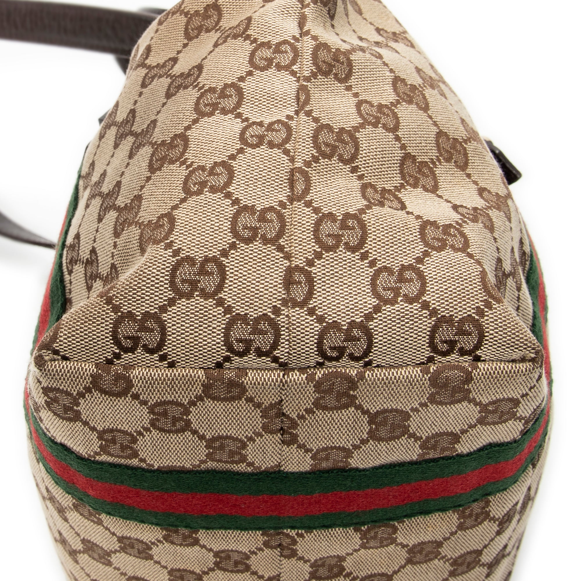 Shoulder Bag Small Web Jolicoeur Tote Dark Brown Monogrammed Canvas