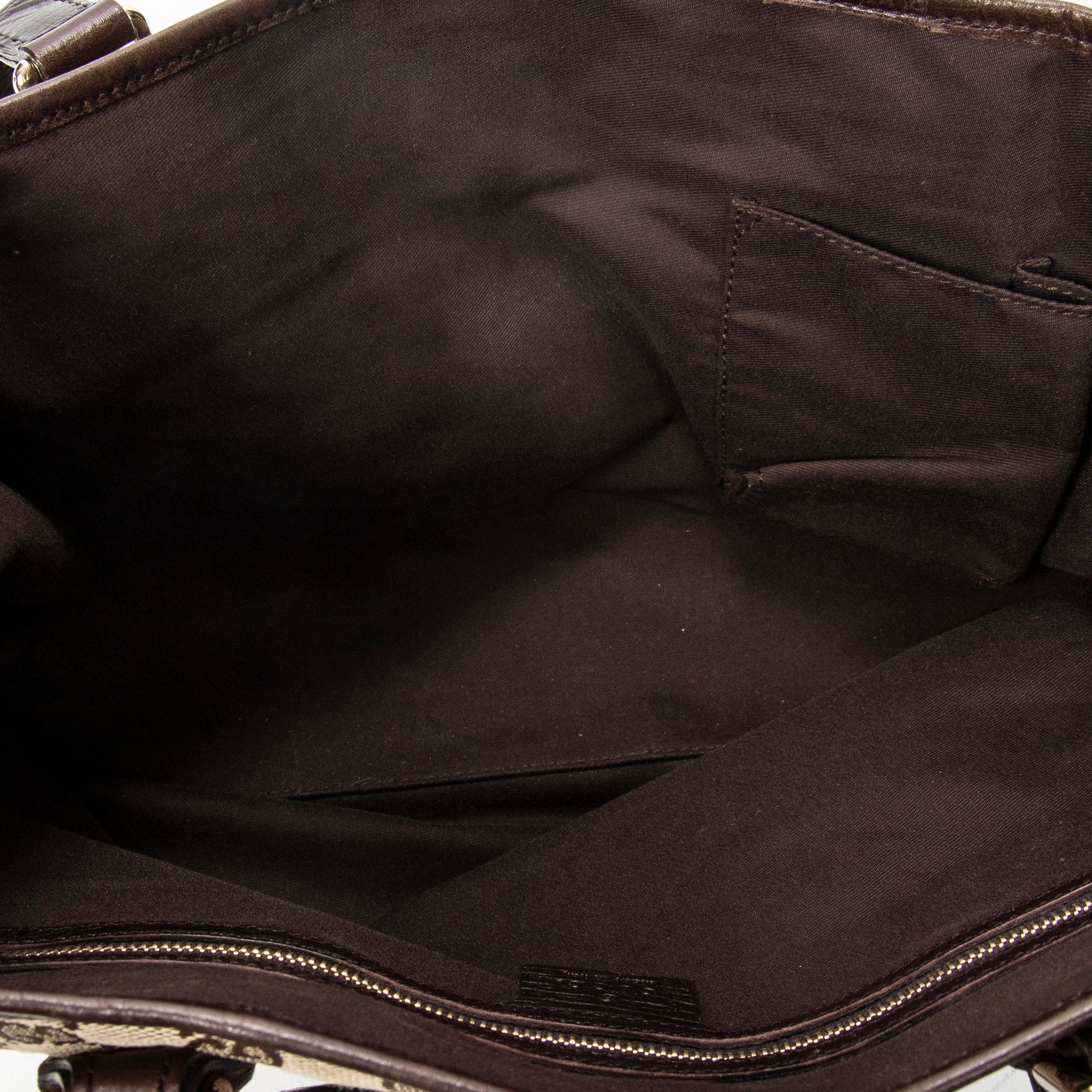 Shoulder Bag Small Web Jolicoeur Tote Dark Brown Monogrammed Canvas