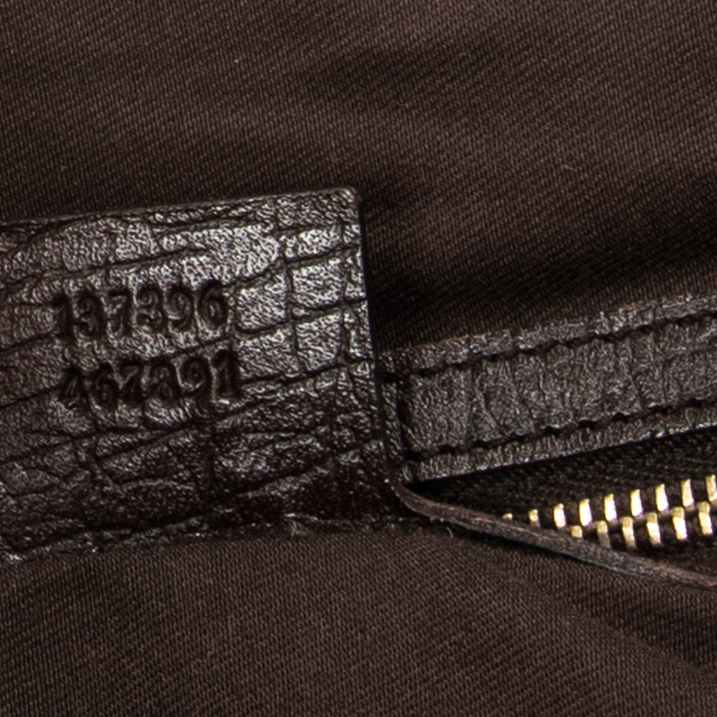 Shoulder Bag Small Web Jolicoeur Tote Dark Brown Monogrammed Canvas