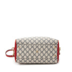 Shoulder Bag Small Boston Bag Navy Supreme Coated Canvas