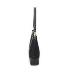Shoulder Bag Shoulder Hobo Black Monogrammed Canvas