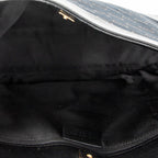Shoulder Bag Shoulder Hobo Black Monogrammed Canvas