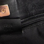 Shoulder Bag Shoulder Hobo Black Monogrammed Canvas