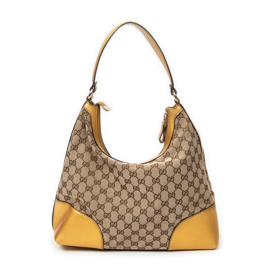 Shoulder Bag Medium Lovely Heart Hobo Yellow Monogrammed Canvas