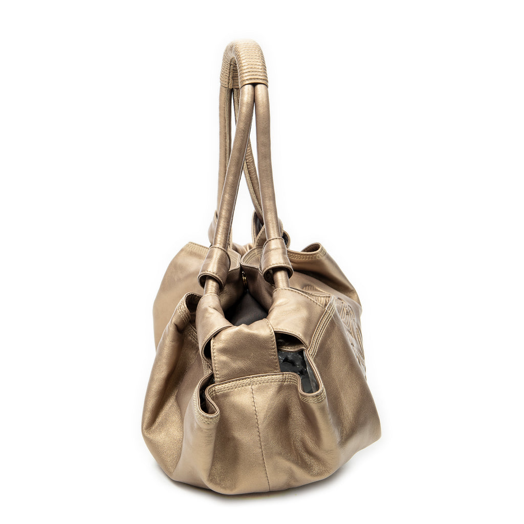Shoulder Bag Aire Brisa Hobo Gold Calfskin Leather