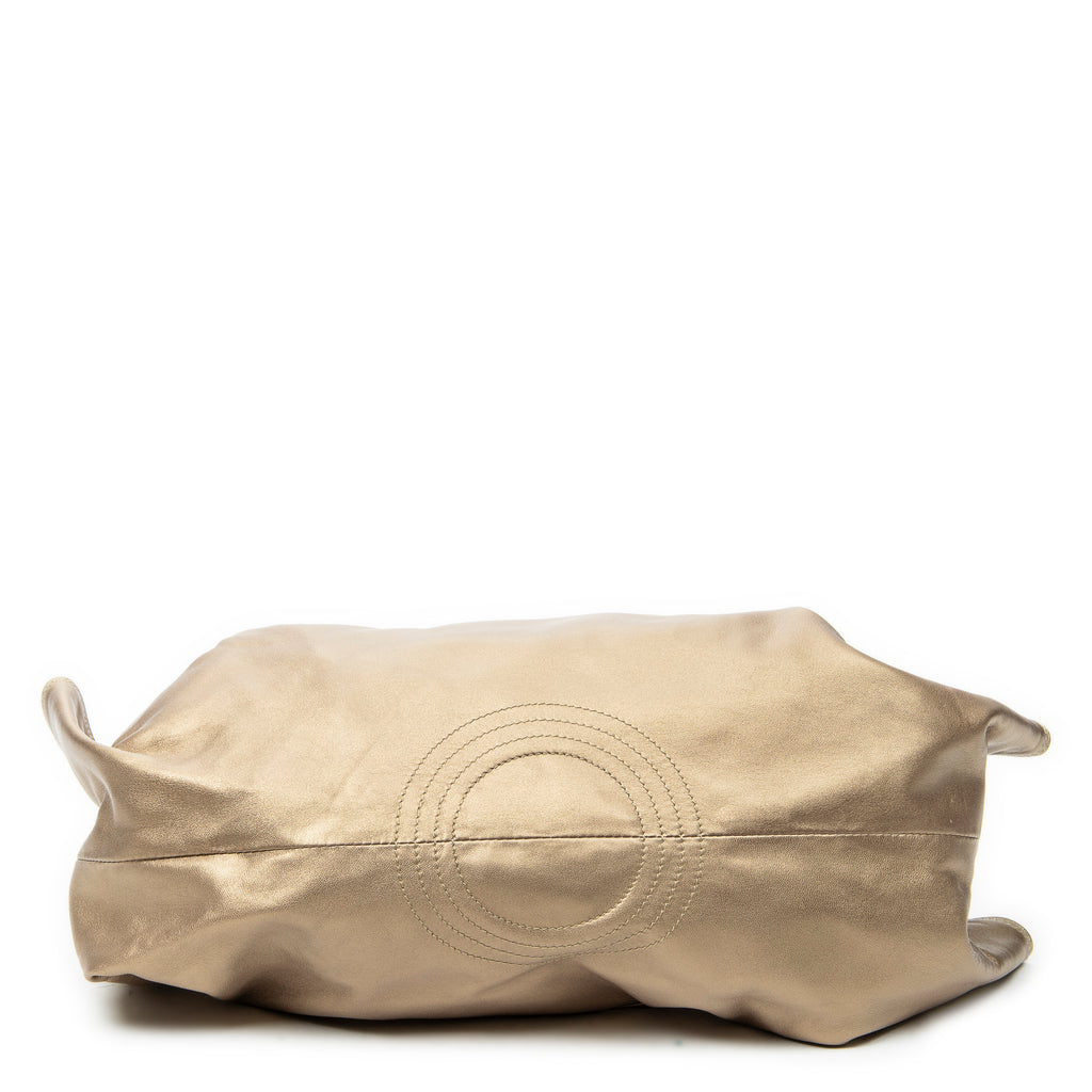 Shoulder Bag Aire Brisa Hobo Gold Calfskin Leather