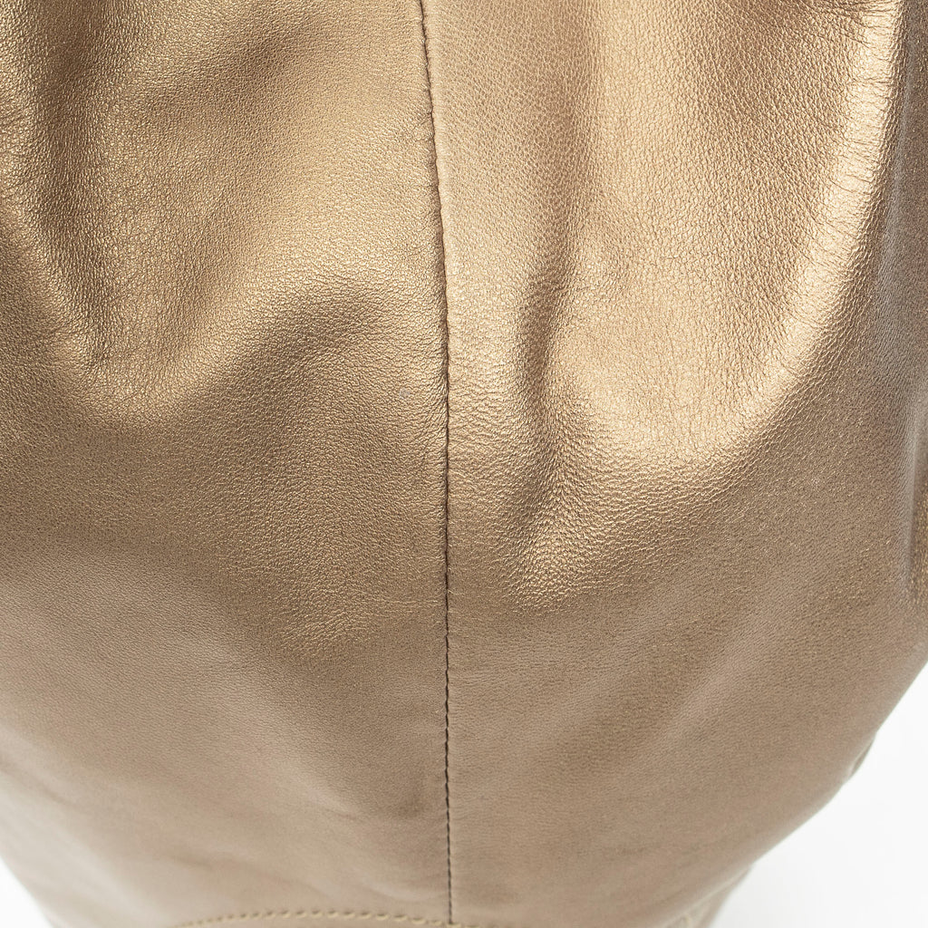 Shoulder Bag Aire Brisa Hobo Gold Calfskin Leather