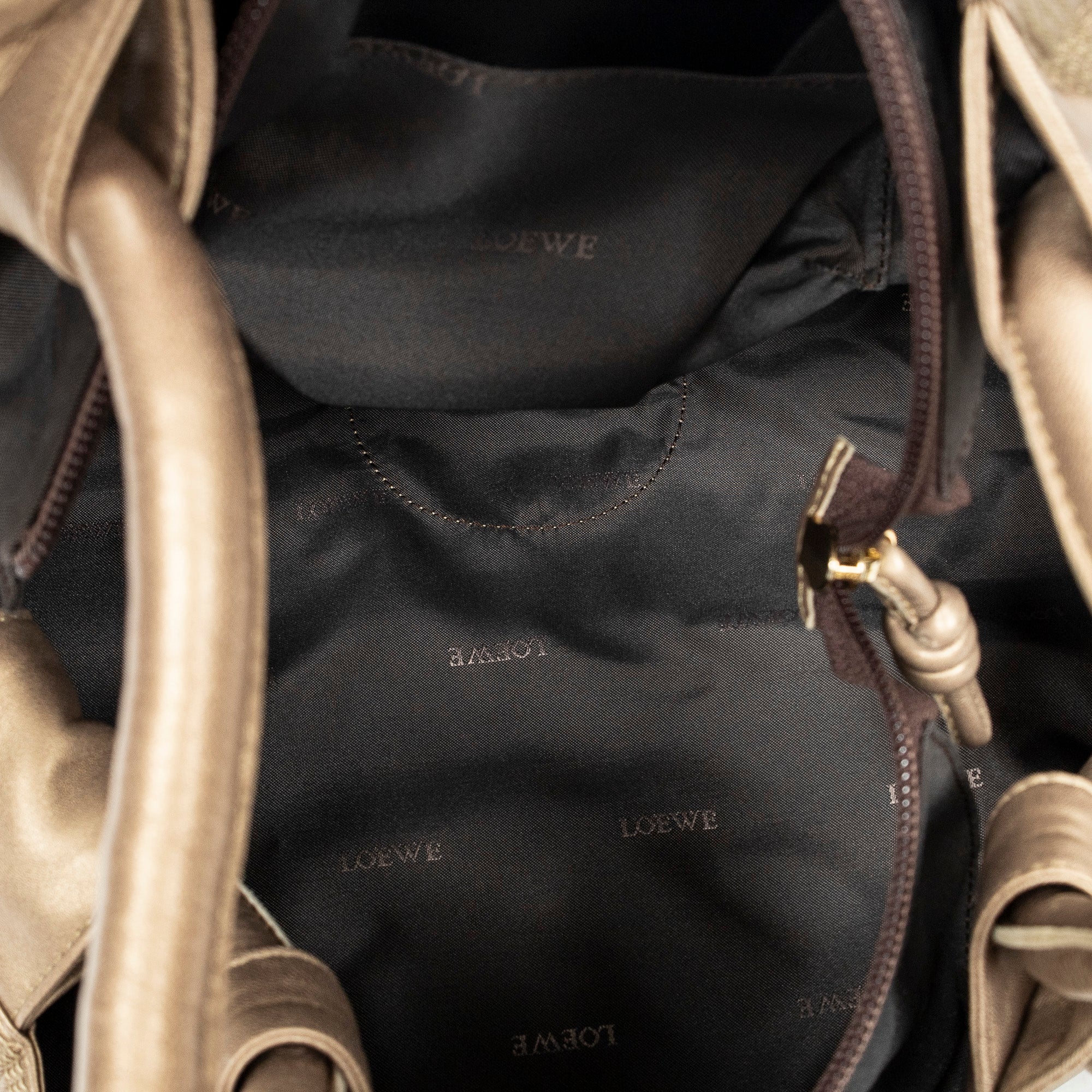 Shoulder Bag Aire Brisa Hobo Gold Calfskin Leather