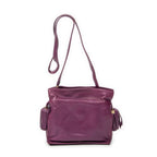 Shoulder Bag Small Tassel Flamenco Purple Smooth Calfskin Leather