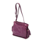Shoulder Bag Small Tassel Flamenco Purple Smooth Calfskin Leather