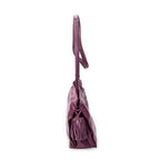 Shoulder Bag Small Tassel Flamenco Purple Smooth Calfskin Leather