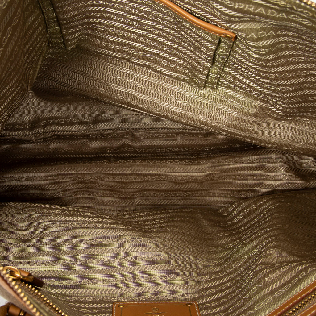 Shoulder Bag Jacquard Shopping Tote Beige Jacquard Canvas