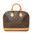 Handbag Alma PM Brown Monogram Canvas