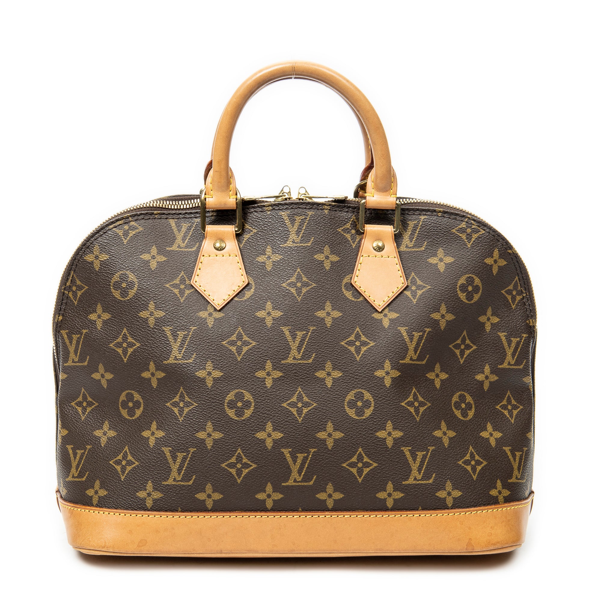 Handbag Alma PM Brown Monogram Canvas