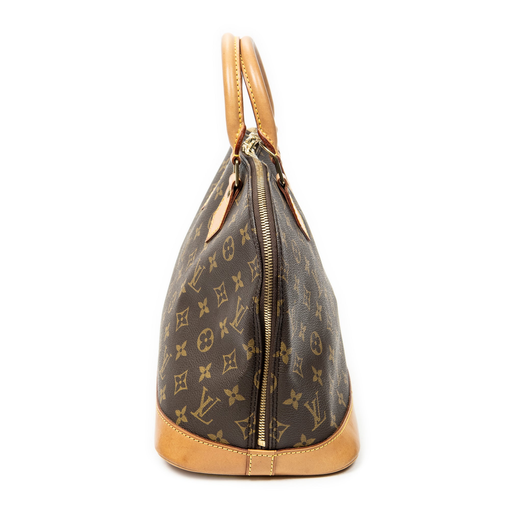 Handbag Alma PM Brown Monogram Canvas