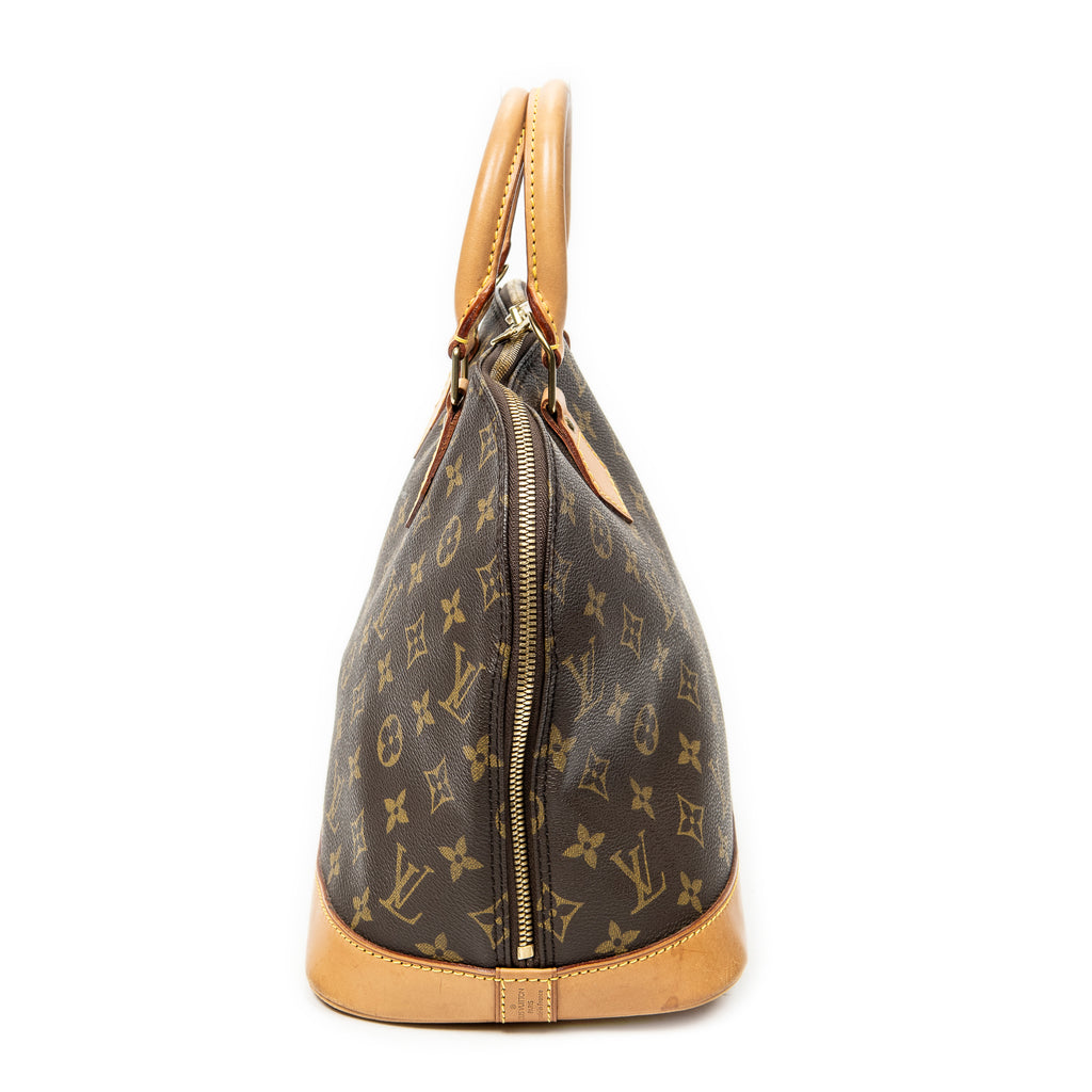Handbag Alma PM Brown Monogram Canvas