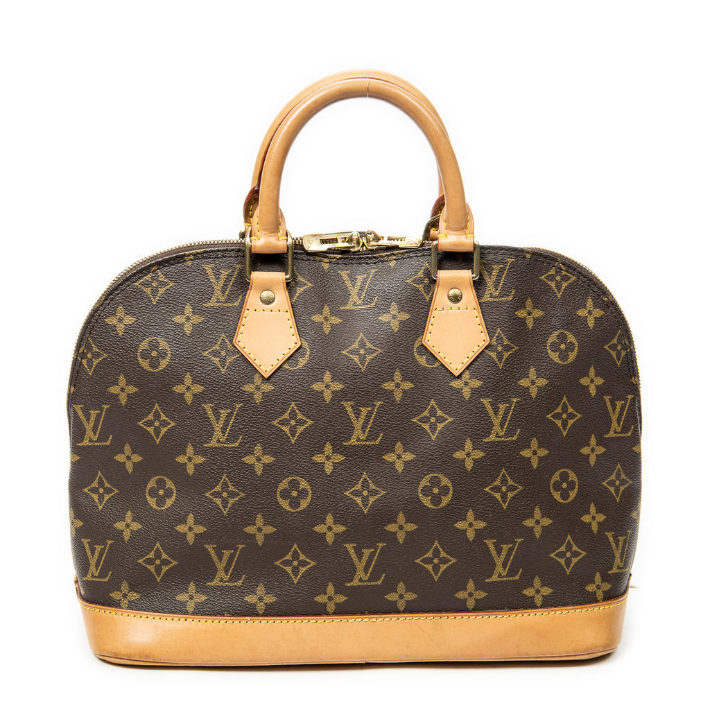 Handbag Alma PM Brown Monogram Canvas