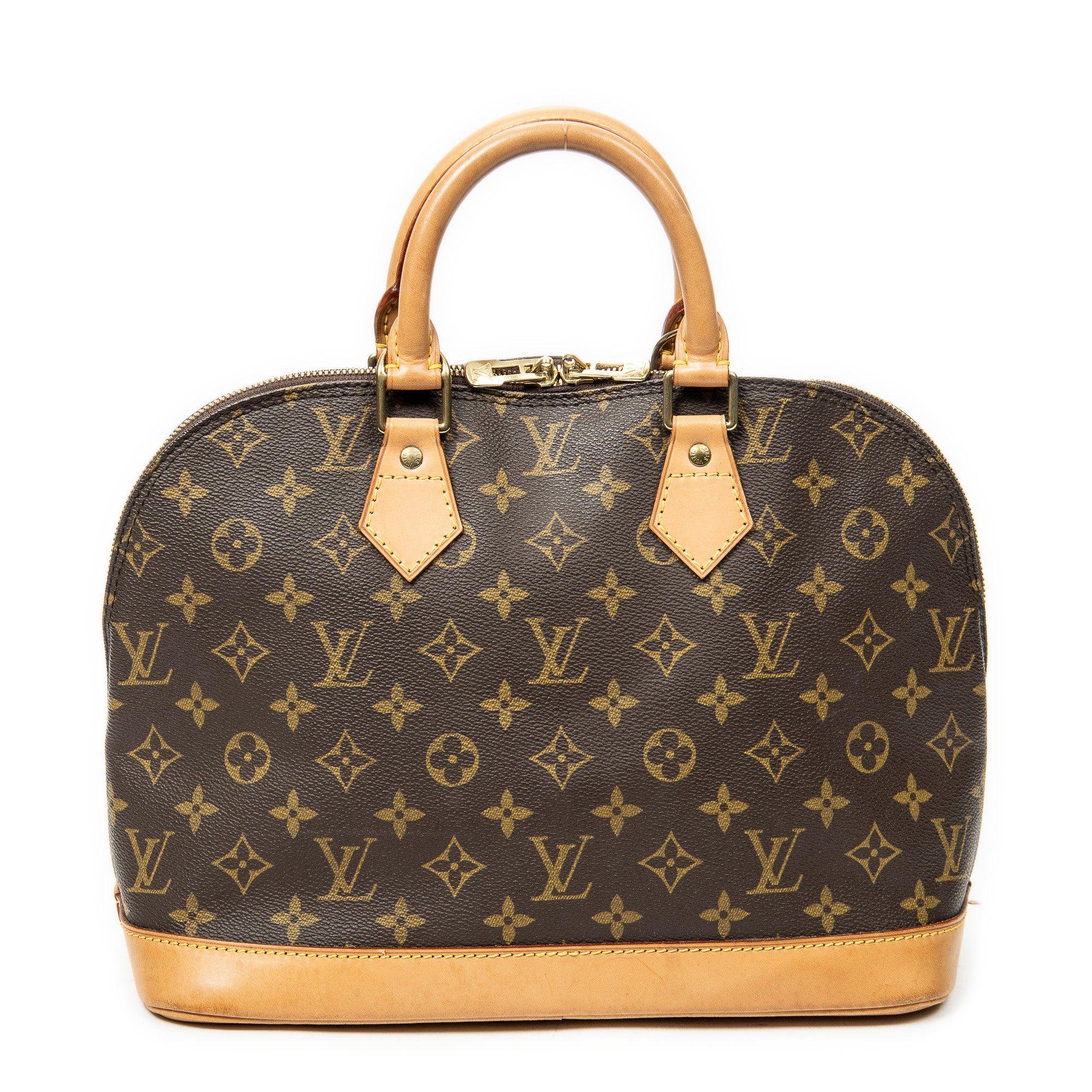 Handbag Alma PM Brown Monogram Canvas