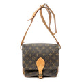 Shoulder Bag Cartouchiere MM Brown Monogram Canvas