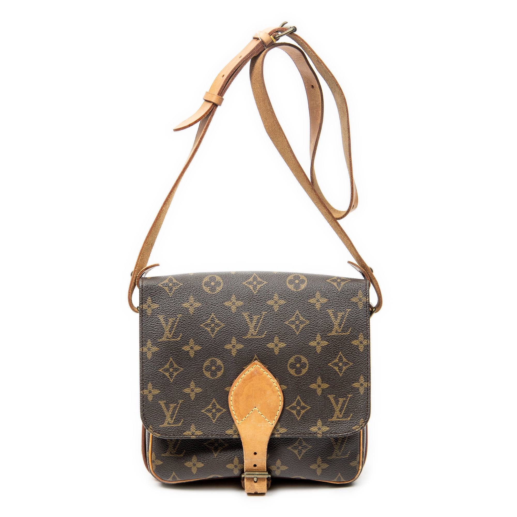 Shoulder Bag Cartouchiere MM Brown Monogram Canvas