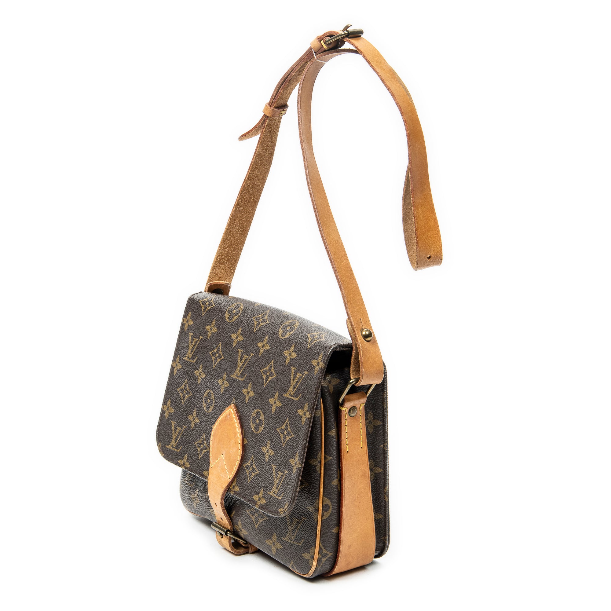 Shoulder Bag Cartouchiere MM Brown Monogram Canvas