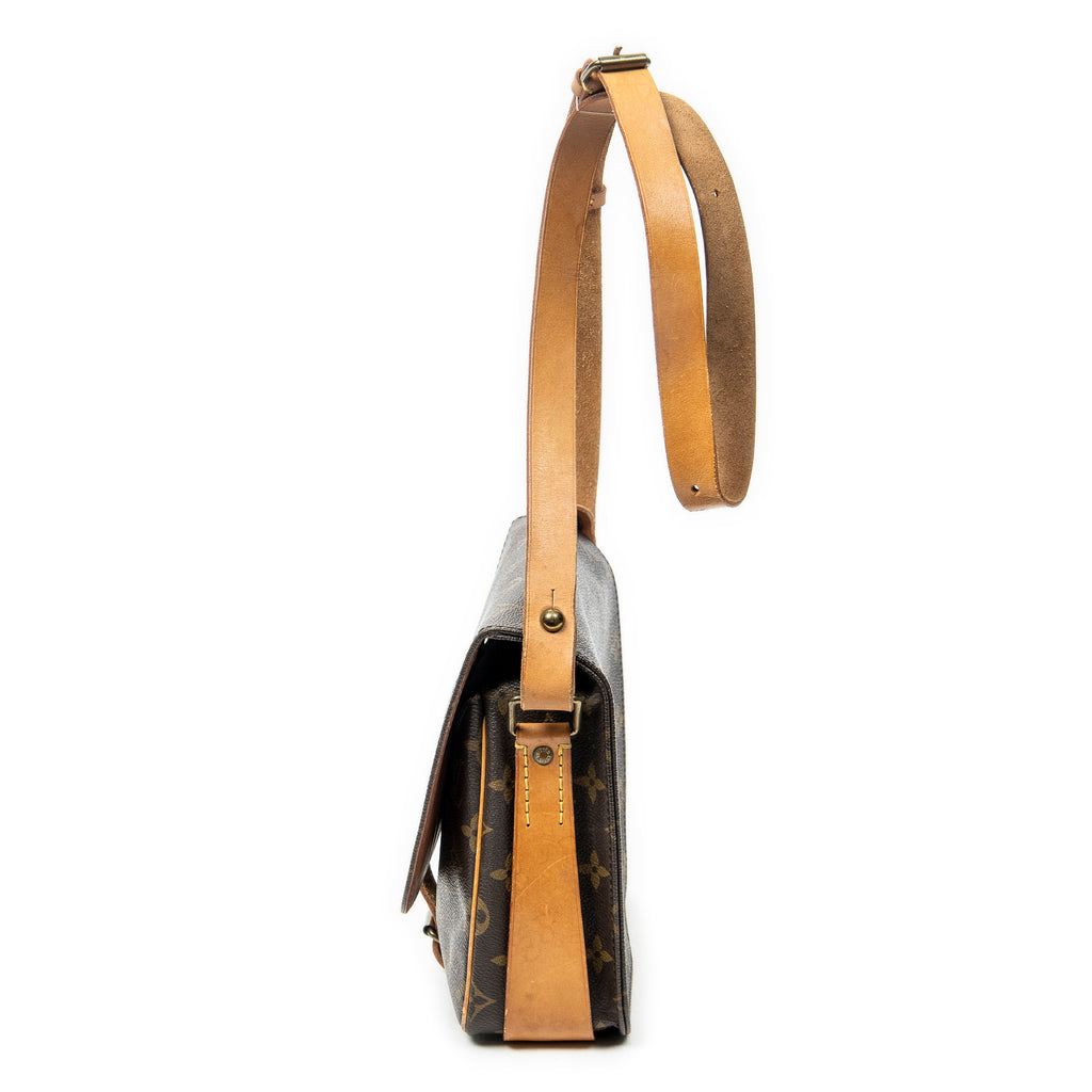 Shoulder Bag Cartouchiere MM Brown Monogram Canvas