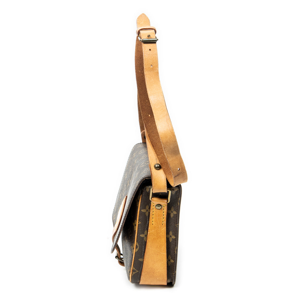 Shoulder Bag Cartouchiere MM Brown Monogram Canvas