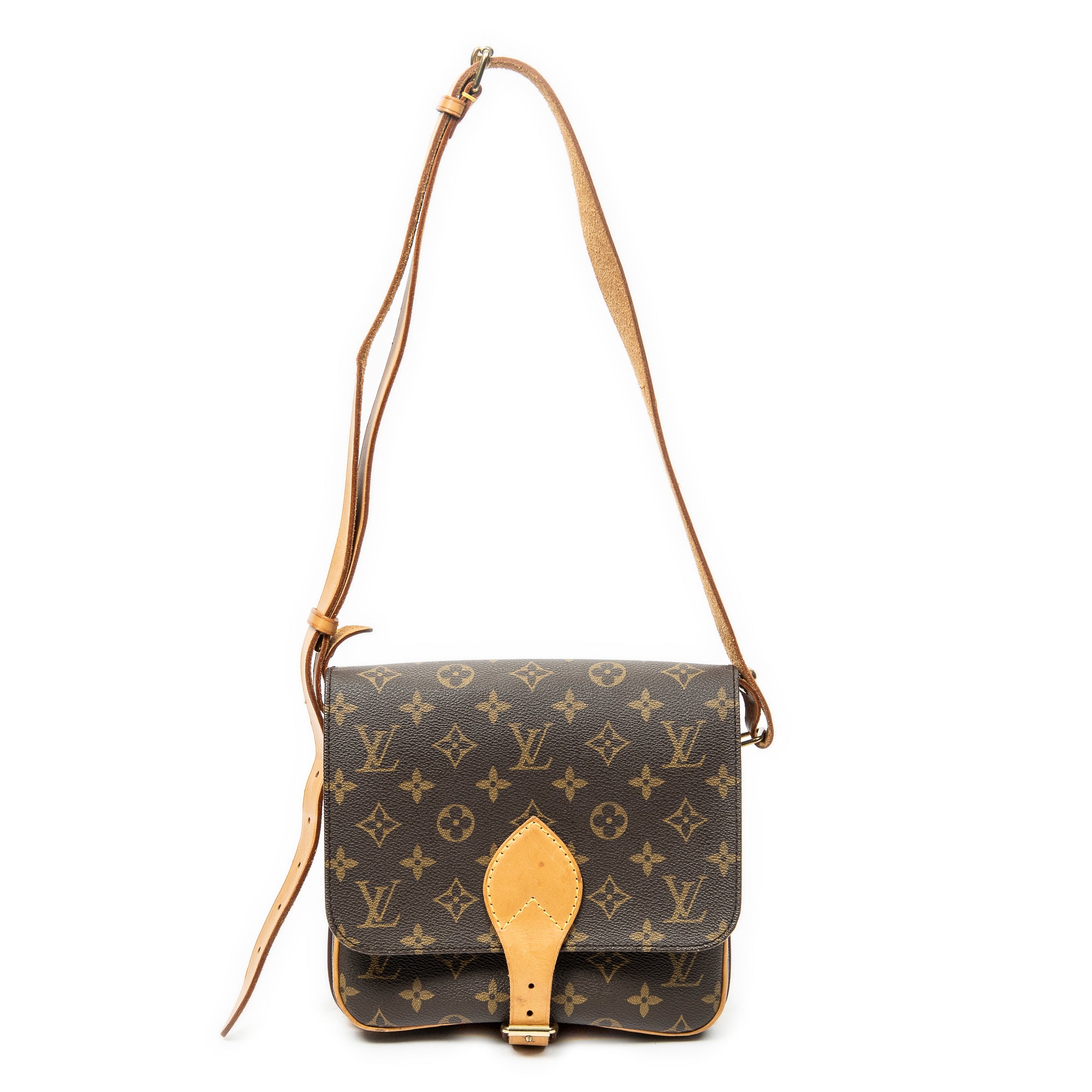 Shoulder Bag Cartouchiere MM Brown Monogram Canvas